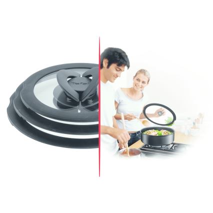 Tefal - Komplet 3 staklena poklopca INGENIO