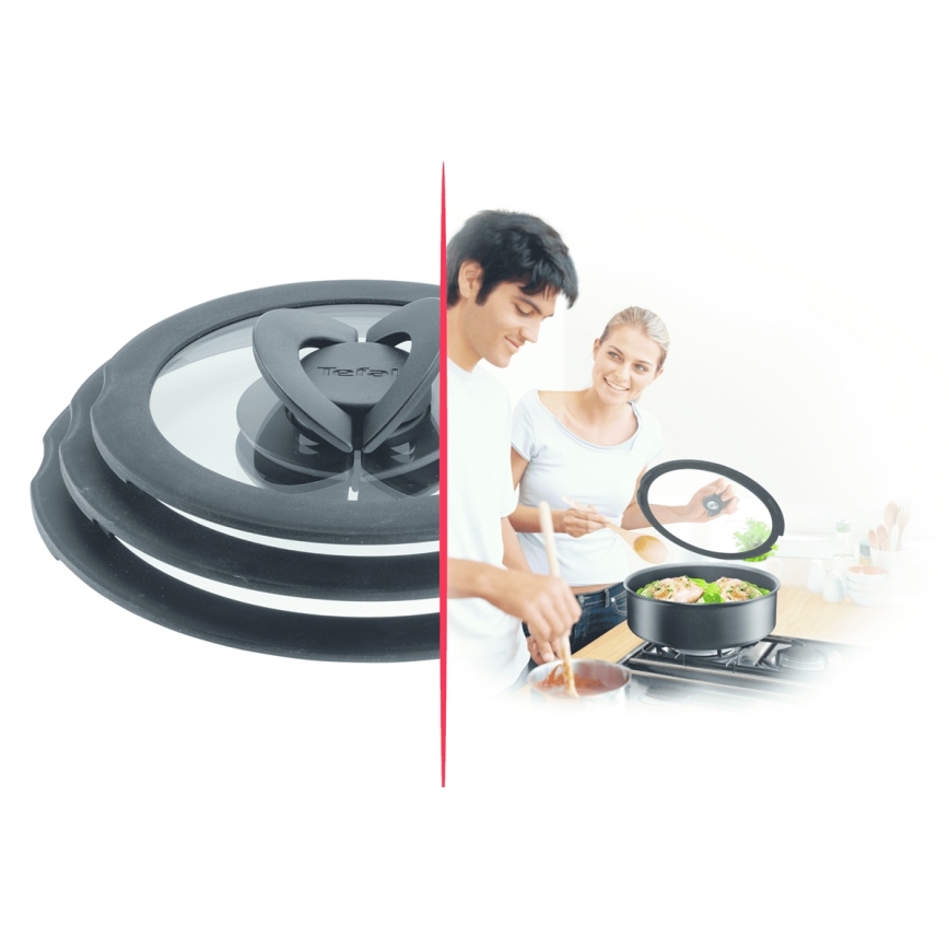 Tefal - Komplet 3 staklena poklopca INGENIO