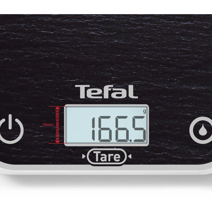 Tefal - Kuhinjska vaga OPTISS 2xAAA crna