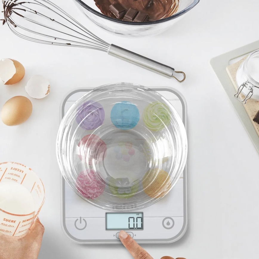 Tefal - Kuhinjska vaga OPTISS 2xAAA šarena