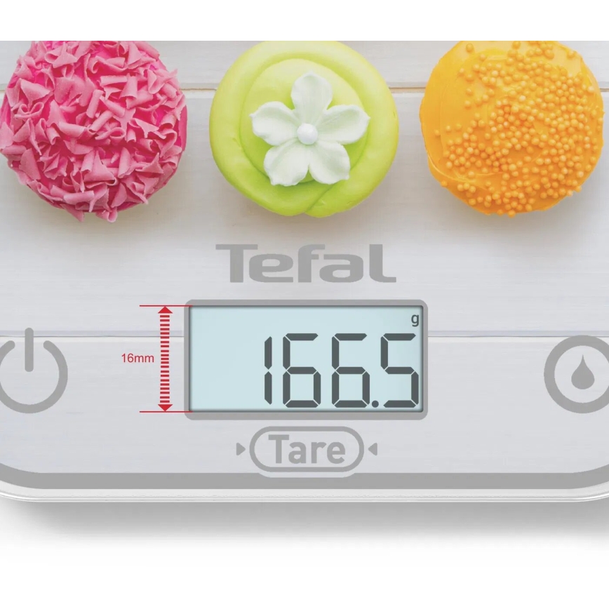 Tefal - Kuhinjska vaga OPTISS 2xAAA šarena