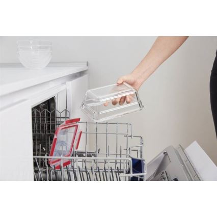 Tefal - Posuda za hranu 0,85 l MSEAL GLASS crvena/staklo