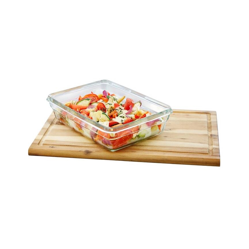 Tefal - Posuda za hranu 3 l MSEAL GLASS crvena/staklo