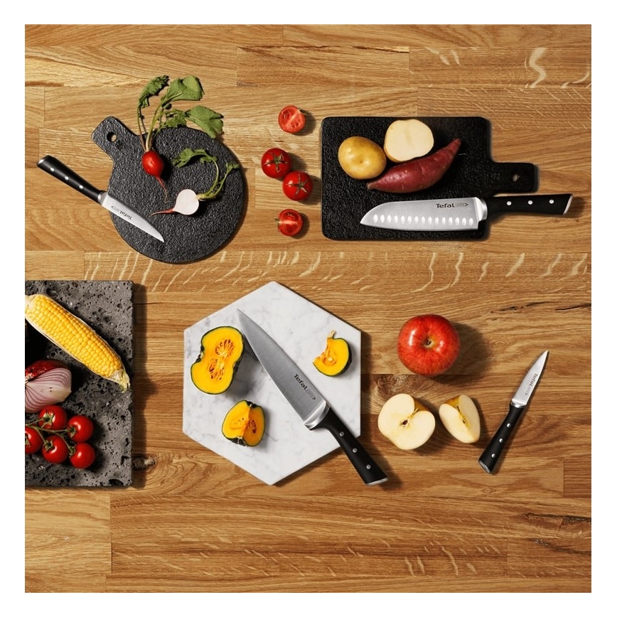 Tefal - Set kuhinjskih noževa u stalku ICE FORCE, 6 kom