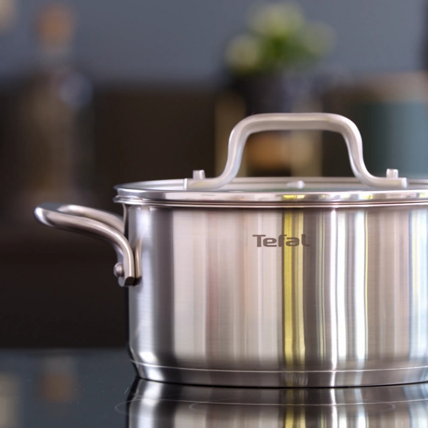 Tefal - Set lonaca 10 kom VIRTUOSO od nerđajućeg čelika