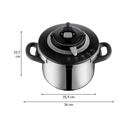 Tefal - Set lonaca na pritisak 4,5/6 l CLIPSO+ CHEF
