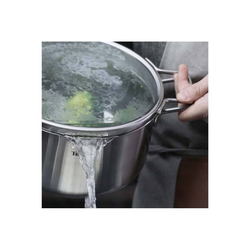 Tefal - Set od 10 šerpi NORDICA od nerđajućeg čelika