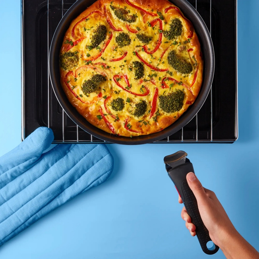 Tefal - Set posuđa 10 delova INGENIO EASY COOK & CLEAN CRNI