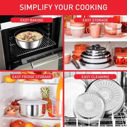 Tefal - Set posuđa 13 delova INGENIO PREFERENCE ON, nerđajući čelik