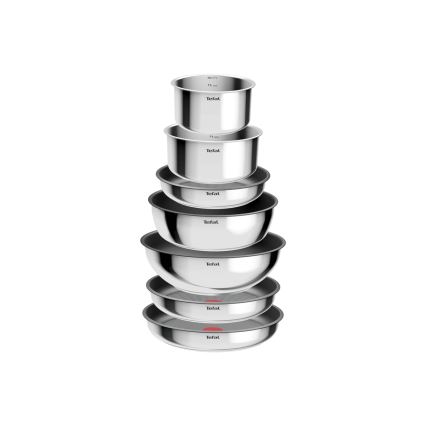 Tefal - Set posuđa 15 delova INGENIO COOK, od nerđajućeg čelika