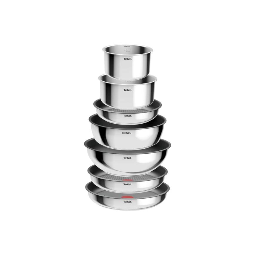 Tefal - Set posuđa 15 delova INGENIO COOK, od nerđajućeg čelika