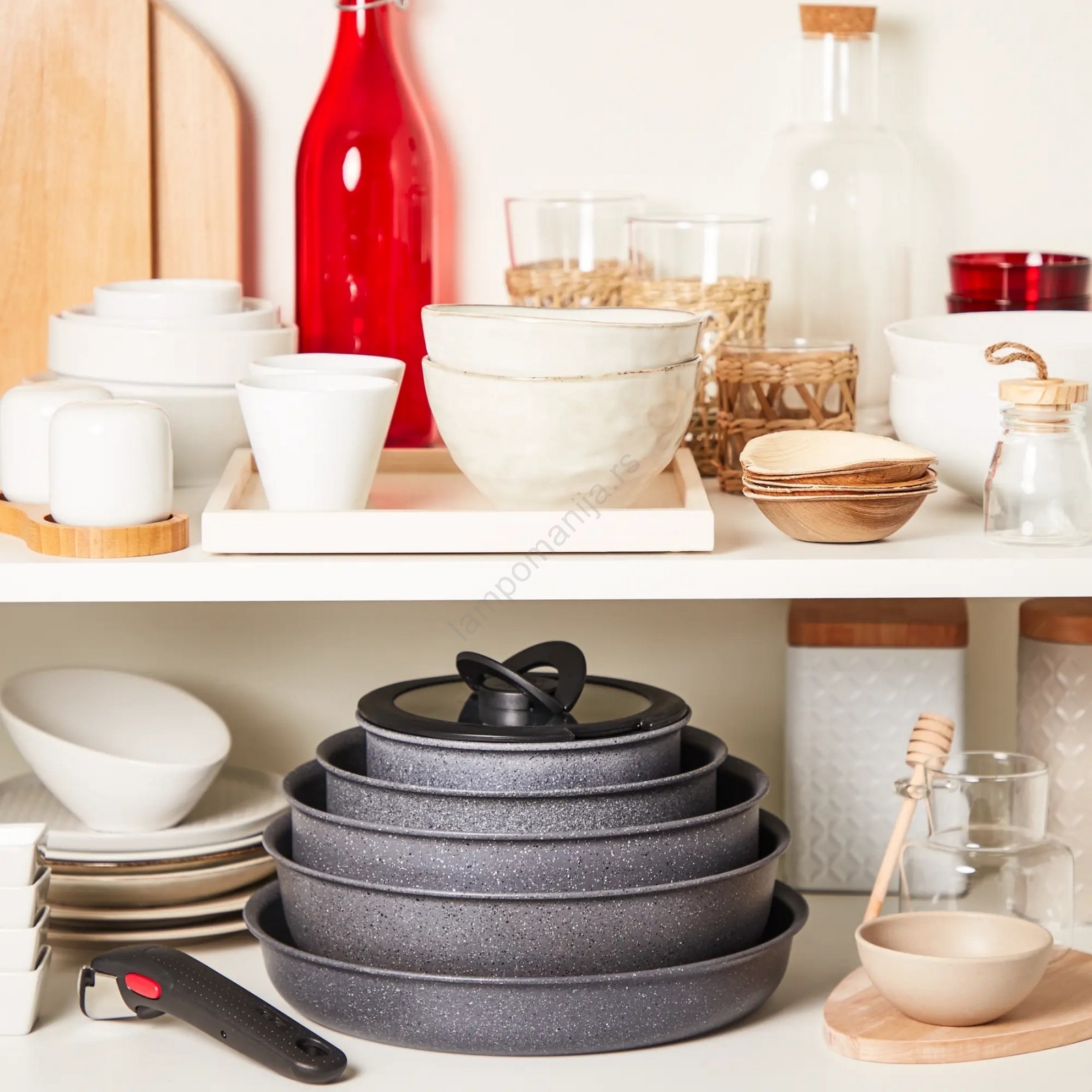 Tefal - Set posuđa 7 delova INGENIO NATURAL FORCE | Lampomanija