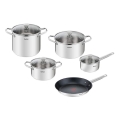 Tefal - Set posuđa 9 delova COOK EAT, od nerđajućeg čelika