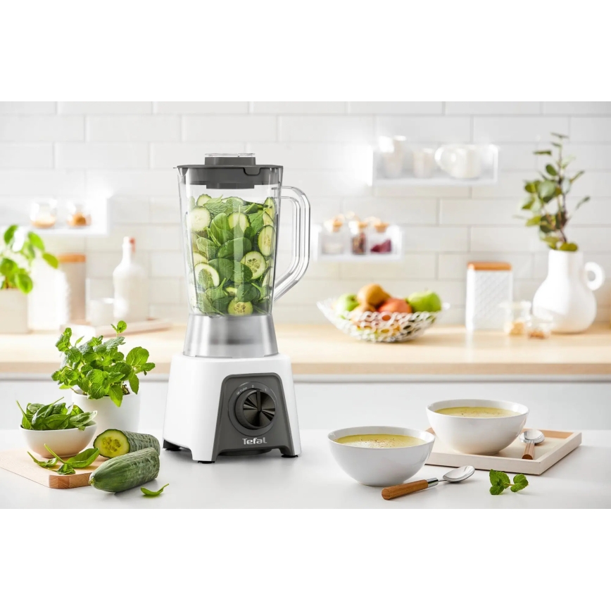 Tefal - Stoni blender 1,5 l BLENDEO+ 450W/230V siva/bela