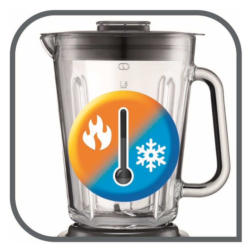 Tefal - Kuhinjski blender 2 l PERFECTMIX+ 1200 W/230 V, matni hrom/crna