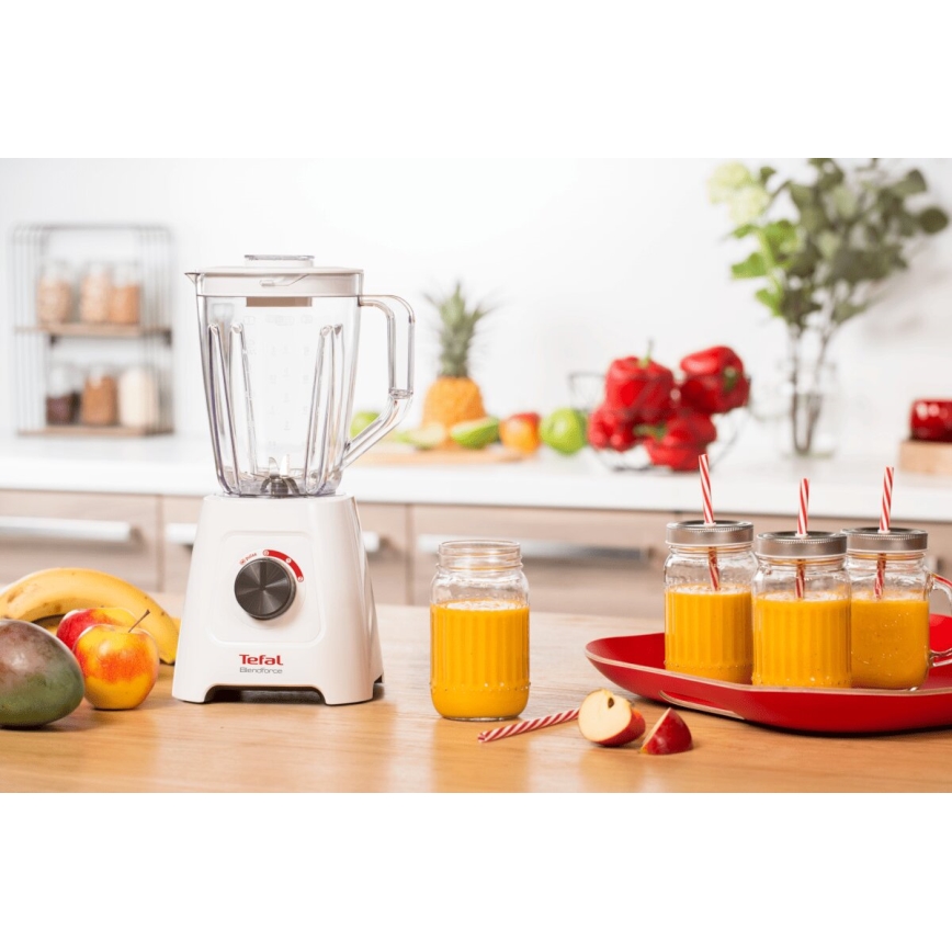 Tefal - Stoni blender BLENDFORCE 600W/230V beli