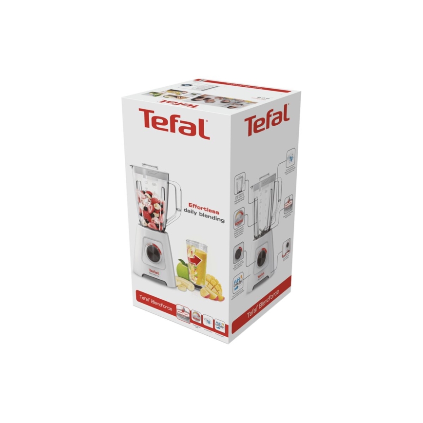Tefal - Stoni blender BLENDFORCE 600W/230V beli