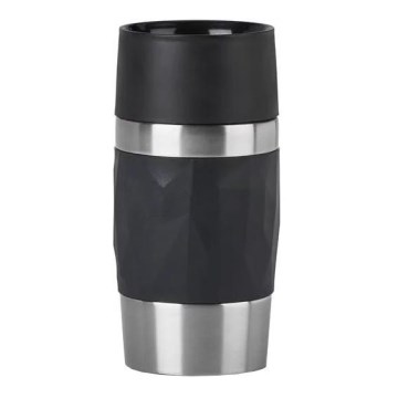 Tefal - Termo šolja 300 ml COMPACT MUG nerđajući čelik/crna