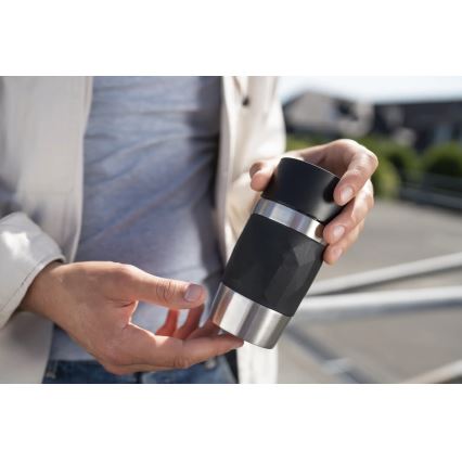 Tefal - Termo šolja 300 ml COMPACT MUG nerđajući čelik/crna