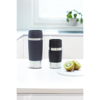 Tefal - Termo šolja 300 ml COMPACT MUG nerđajući čelik/crna