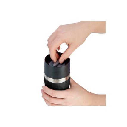 Tefal - Termo šolja 300 ml COMPACT MUG nerđajući čelik/crna