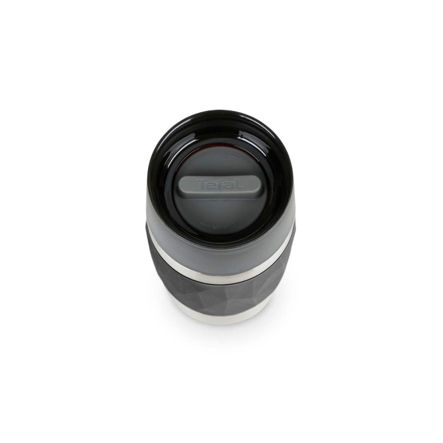 Tefal - Termo šolja 300 ml COMPACT MUG nerđajući čelik/crna