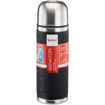 Tefal - Termos sa šoljom 0,5 l SENATOR inox/crna