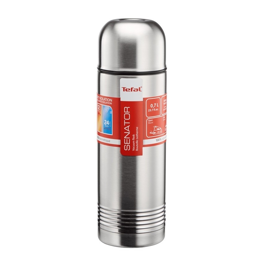 Tefal - Termos sa šoljom 0,7 l SENATOR od nehrđajućeg čelika