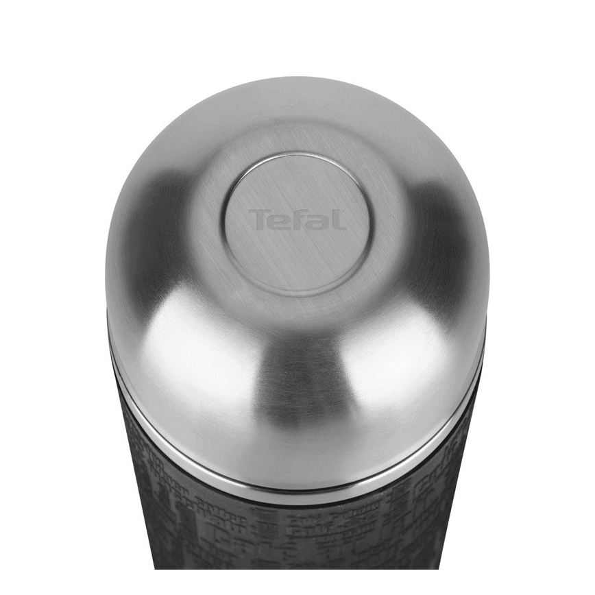 Tefal - Termos sa šoljom 1 l SENATOR nerđajući čelik/crna