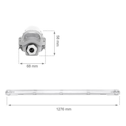 Tehnička fluorescentna svetiljka LIMEA T8 1xG13/20W/230V IP65 120cm