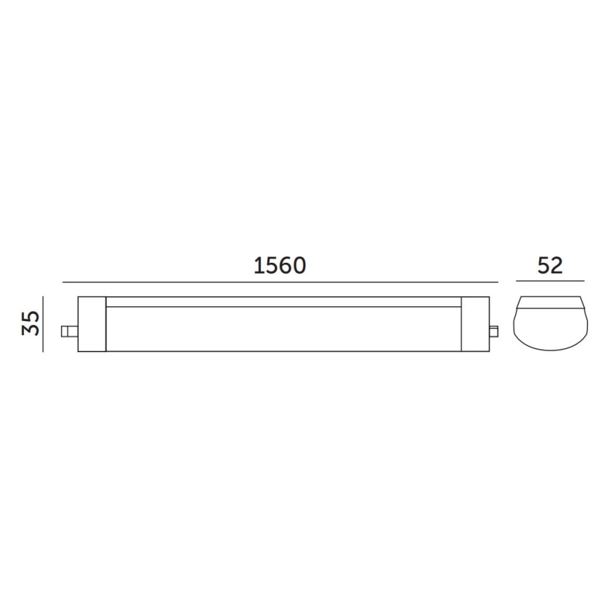Tehnička LED fluorescentna svetiljka 48W/230V IP65 4000K 156 cm