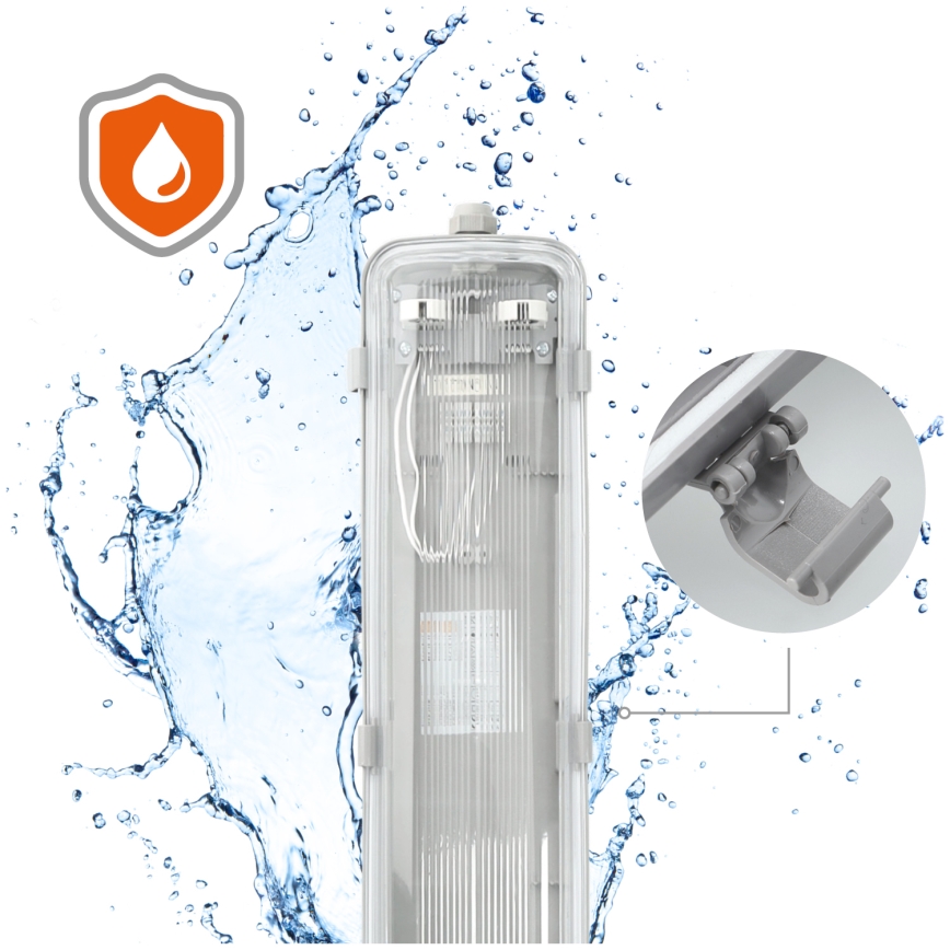 Tehničko fluorescentno svetilo 2xG13/22W/230V IP65