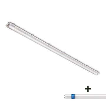 Tehničko fluorescentno svetlo 1xG13/230V IP65 + LED fluorescentna cev sa senzorom Philips MASTER T8 G13/24W