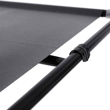 Tekstilni ormar za odlaganje sa policama i garderobnom šipkom MATIS 150x175 cm siva