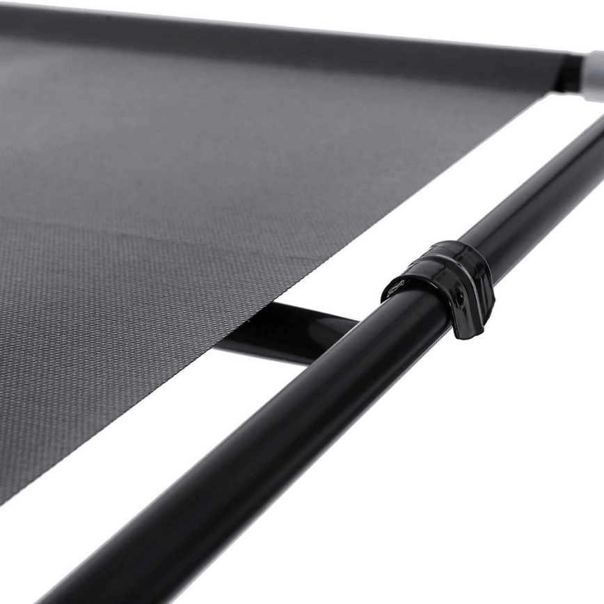 Tekstilni ormar za odlaganje sa policama i garderobnom šipkom MATIS 150x175 cm siva