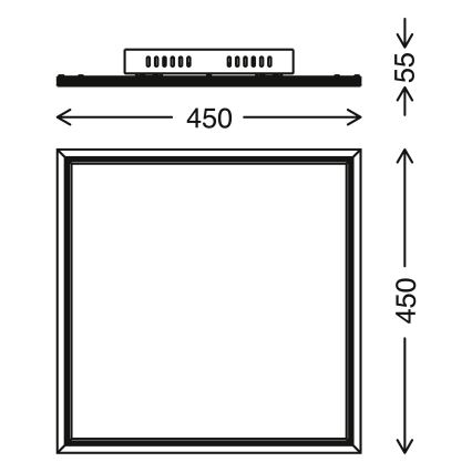 Telefunken 300906TF - prigušiva LED panel LED/24W/230V 3000-6000K + daljinski upravljač