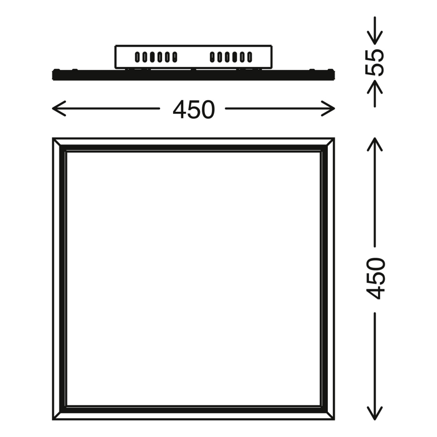 Telefunken 300906TF - prigušiva LED panel LED/24W/230V 3000-6000K + daljinski upravljač