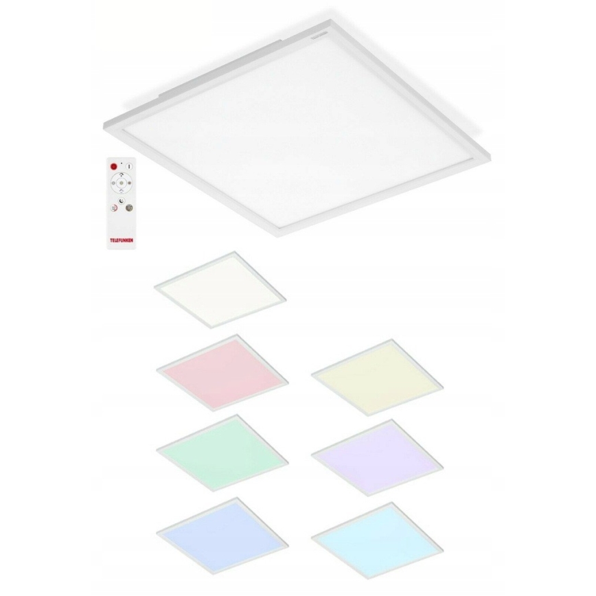 Telefunken 301606TF - LED RGBW prigušiva panel LED/24W/230V 4000K + daljinski upravljač