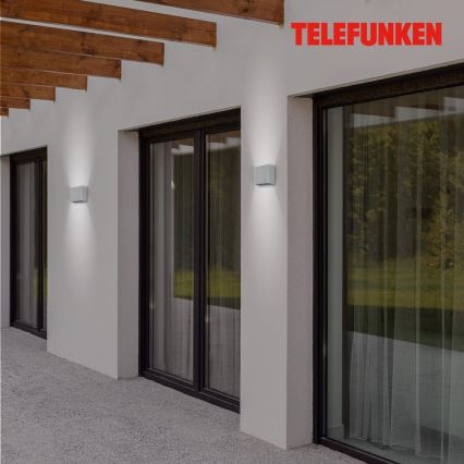 Telefunken 303404TF - LED spoljno zidno svetlo LED/7W/230V IP44 srebrno