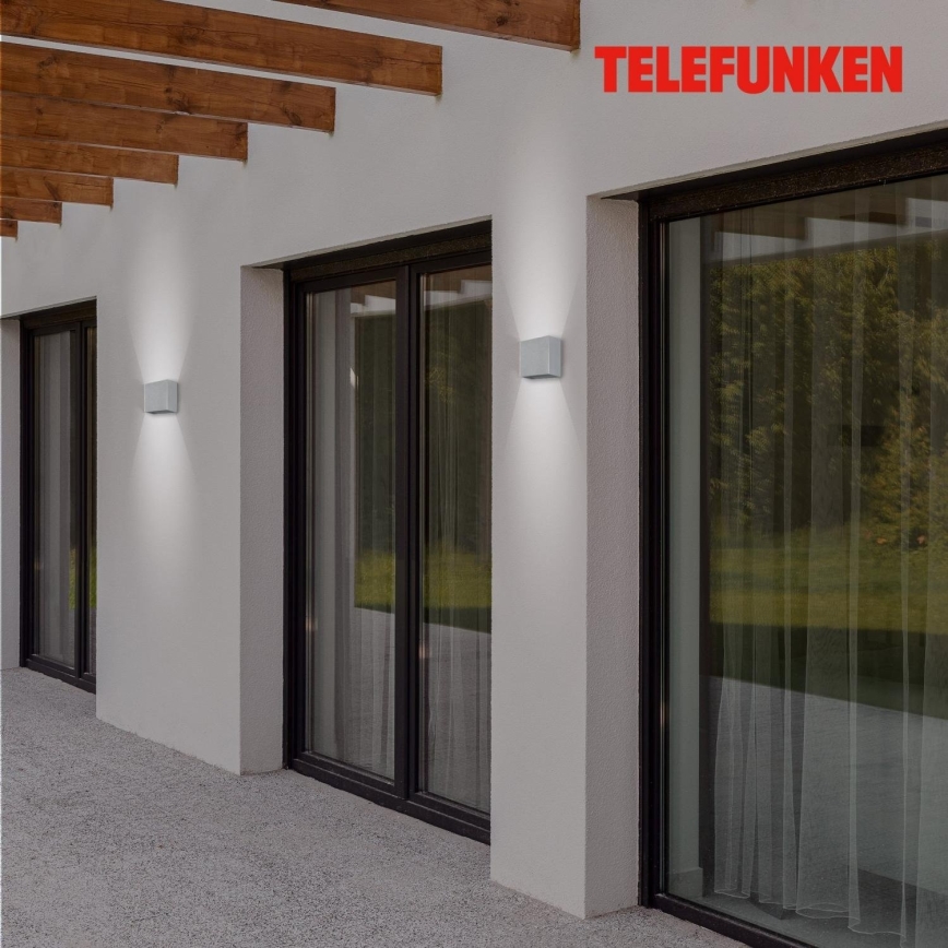 Telefunken 303404TF - LED spoljno zidno svetlo LED/7W/230V IP44 srebrno