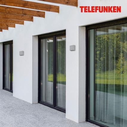 Telefunken 303404TF - LED spoljno zidno svetlo LED/7W/230V IP44 srebrno