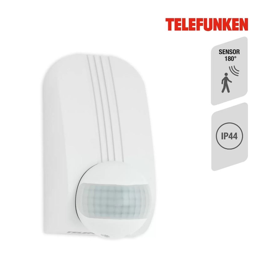 Telefunken 306506TF - Spoljni senzor pokreta 180° IP44 beo