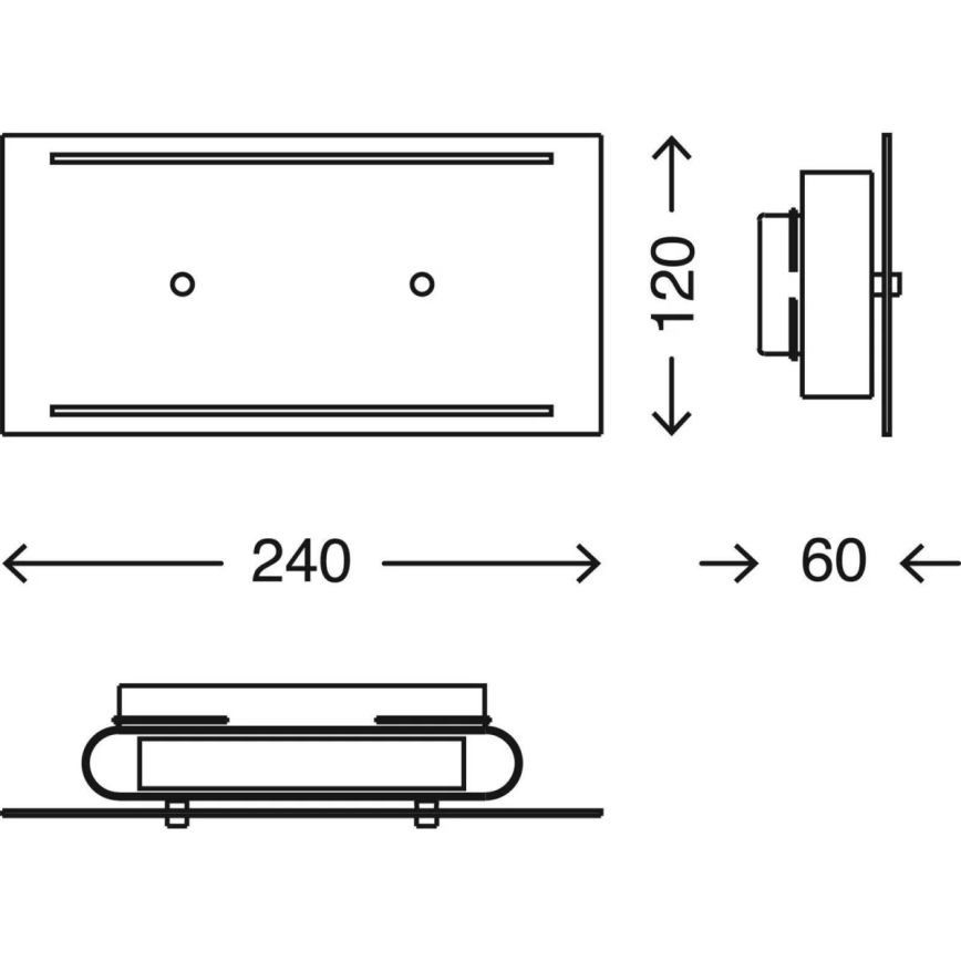 Telefunken 307806TF - LED spoljna zidna svetiljka 2xLED/3,5W/230V IP44 bela