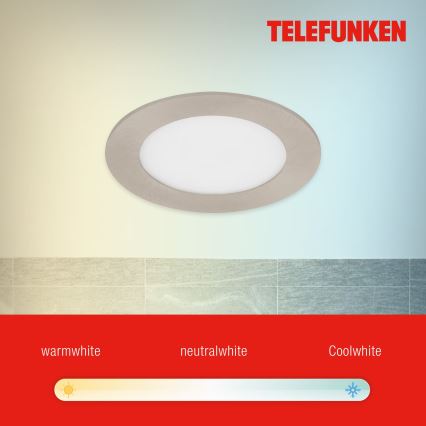 Telefunken 309302TF - LED RGBW prigušiva kupatilska ugradna plafonska svetiljka LED/6W/230V 2700-6500K IP23 Wi-Fi Tuya