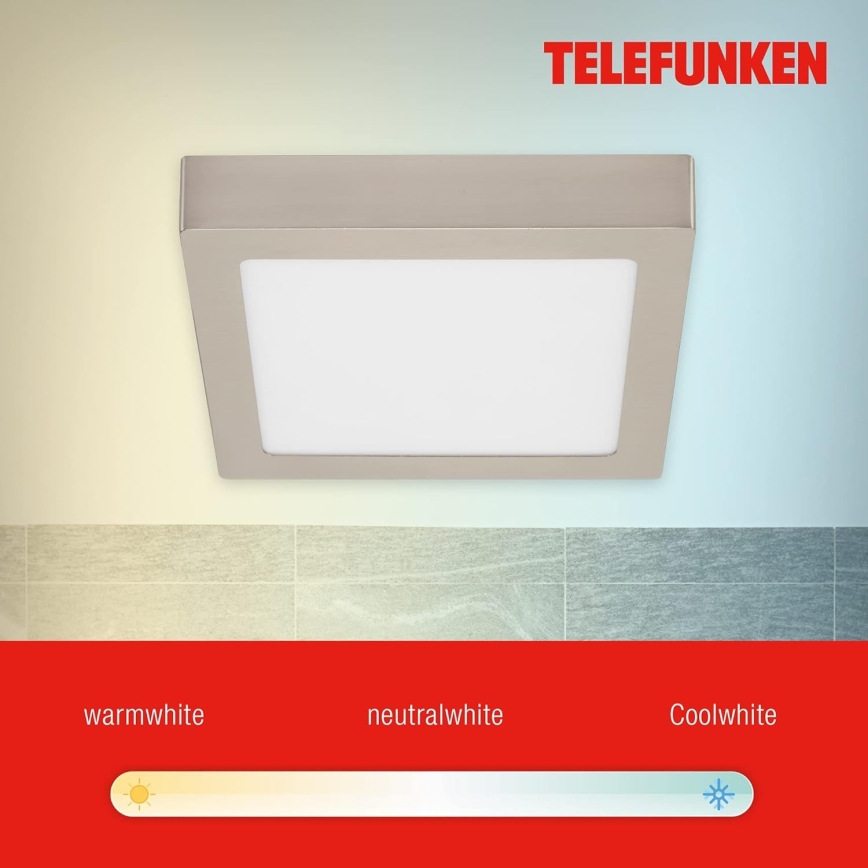 Telefunken 309602TF - LED RGBW prigušiva plafonska LED svetiljka LED/18W/230V 2700-6500K Wi-Fi Tuya