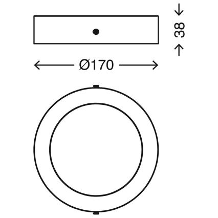 Telefunken 310902TF - LED RGBW prigušiva plafonska svetiljka LED/12W/230V 2700-6500K Wi-Fi Tuya