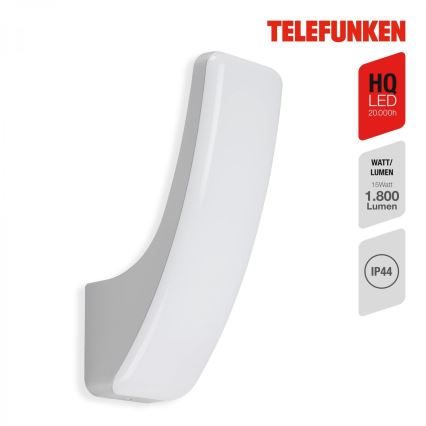 Telefunken 311604TF - LED Spoljašnje zidno svetlo LED/15W/230V IP44 srebrna