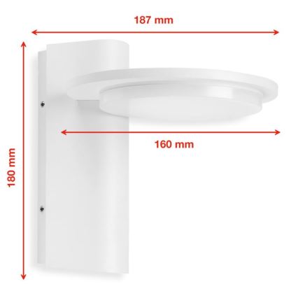 Telefunken 312406TF - spoljašnja zidna LED svetiljka LED/10W/230V IP44
