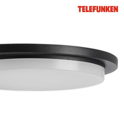 Telefunken 312505TF-LED Spoljašnje zidno svetlo sa senzorom, LED/10W/230V, IP44, crno