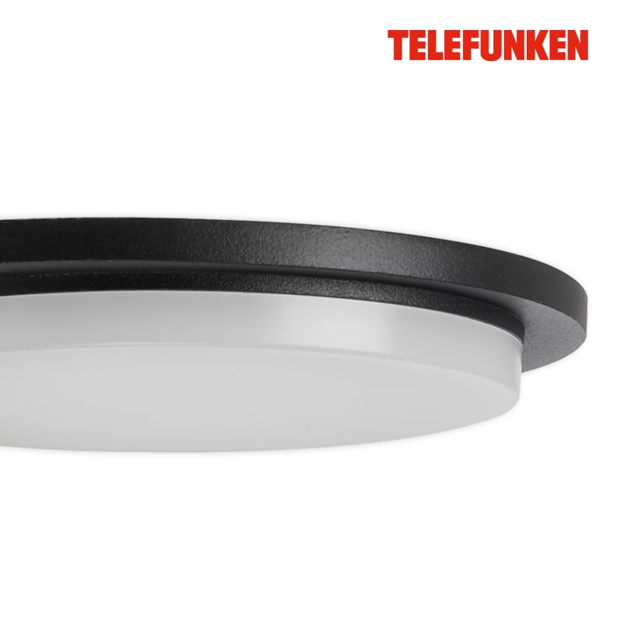 Telefunken 312505TF-LED Spoljašnje zidno svetlo sa senzorom, LED/10W/230V, IP44, crno